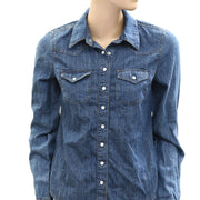 BDG Urban Outfitters Ariella Denim Western Shirt Blouse Top