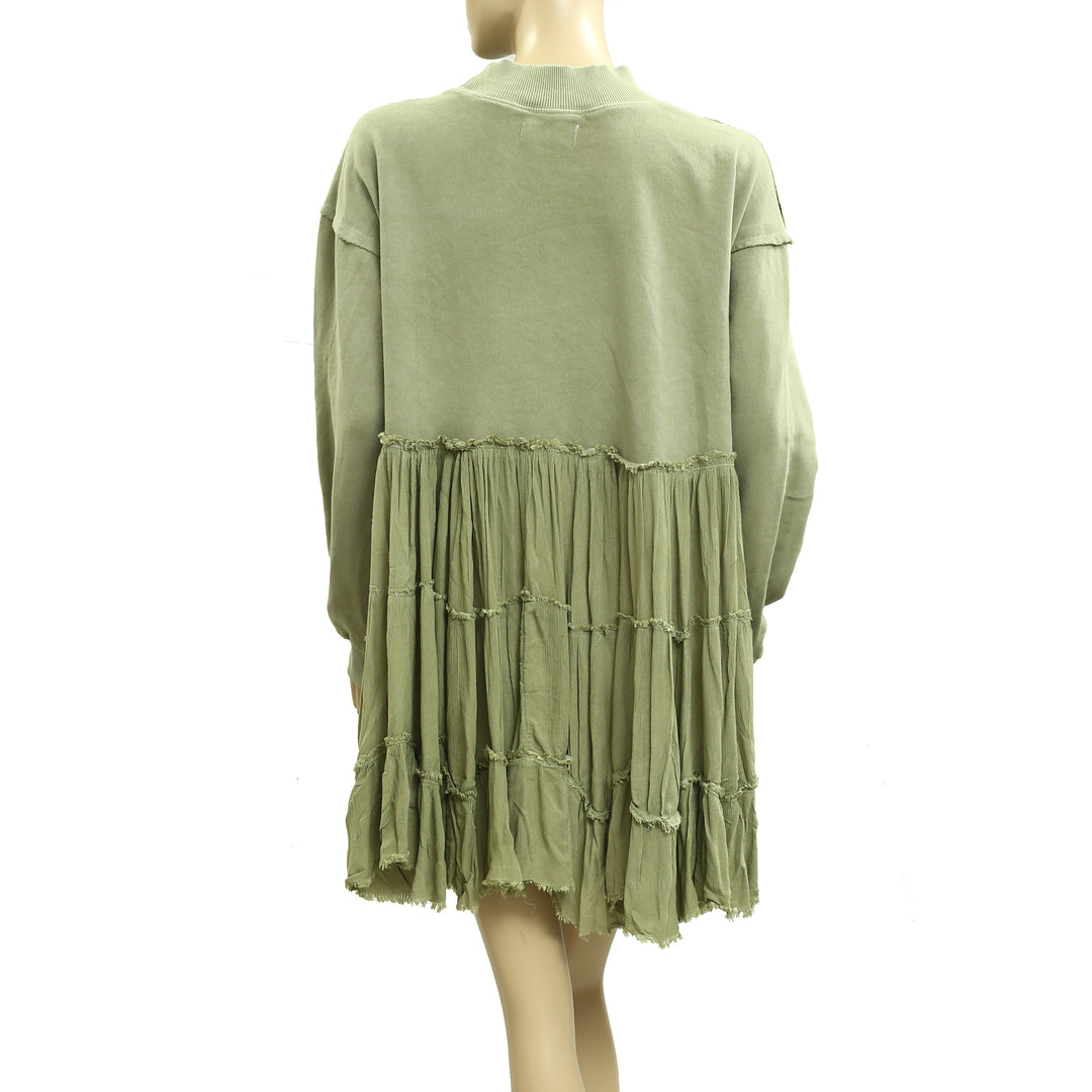 Free People We The Free Pixie Sweatshirt Mini Dress White Chocolate Couture Free People We The Free Pixie Sweatshirt Mini Dress White Chocolate Couture