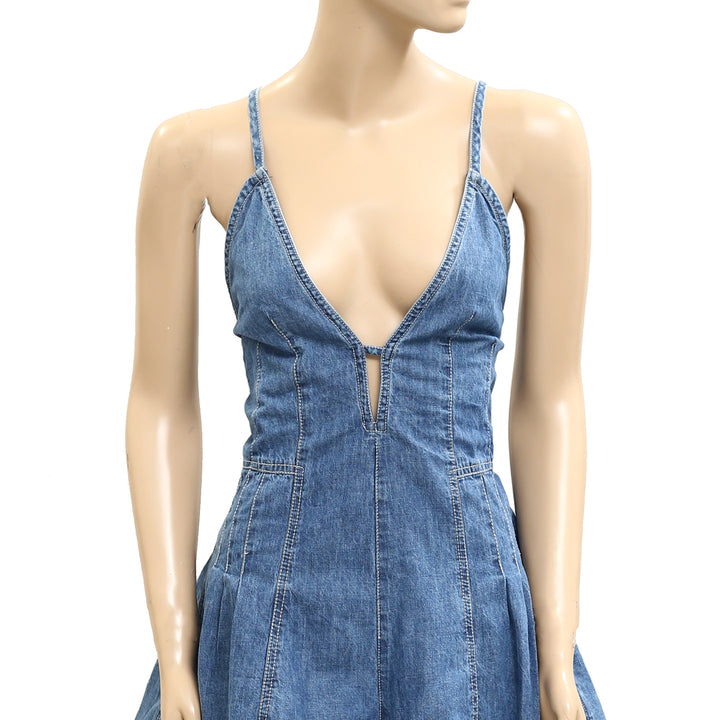 Free People We The Free Nostalgia Ultra-Shortalls Romper