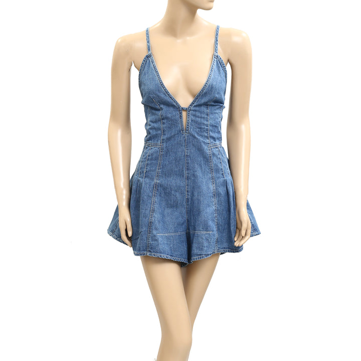 Free People We The Free Nostalgia Ultra-Shortalls Romper