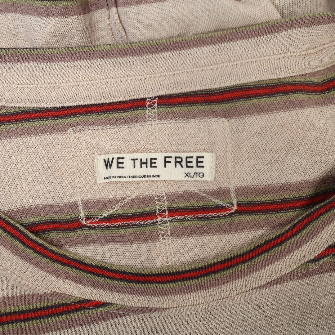 Free People We The Free Nina Stripe Long-Sleeve Tee Tunic Top