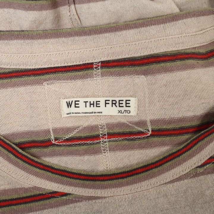 Free People We The Free Nina Stripe Long-Sleeve Tee Tunic Top