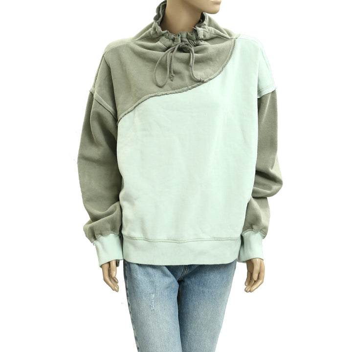 Free People FP Movement Home Stretch Colorblock Pullover Sweatshirt Top