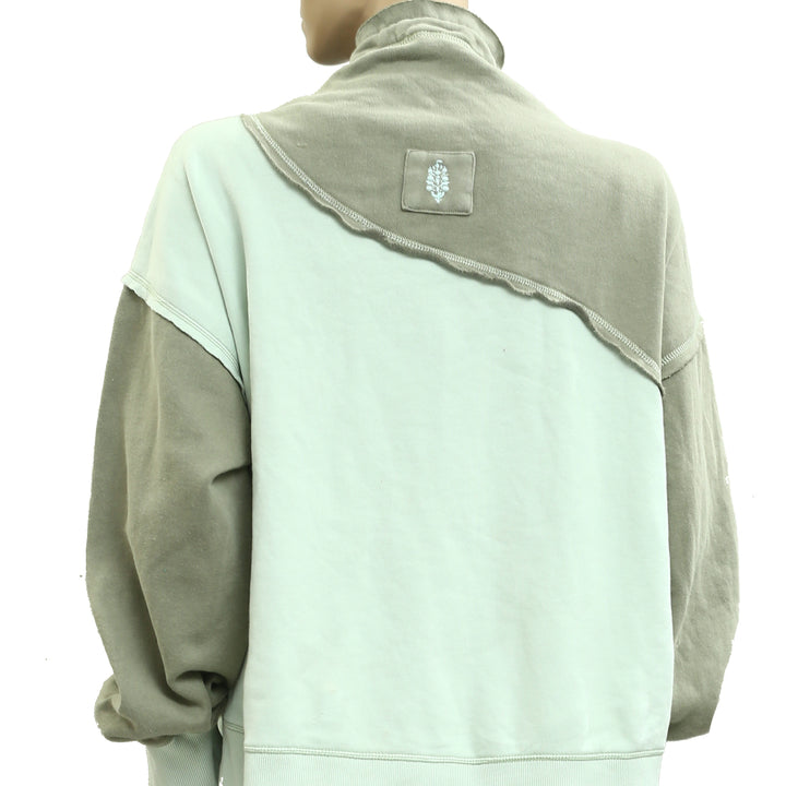 Free People FP Movement Home Stretch Colorblock Pullover Sweatshirt Top