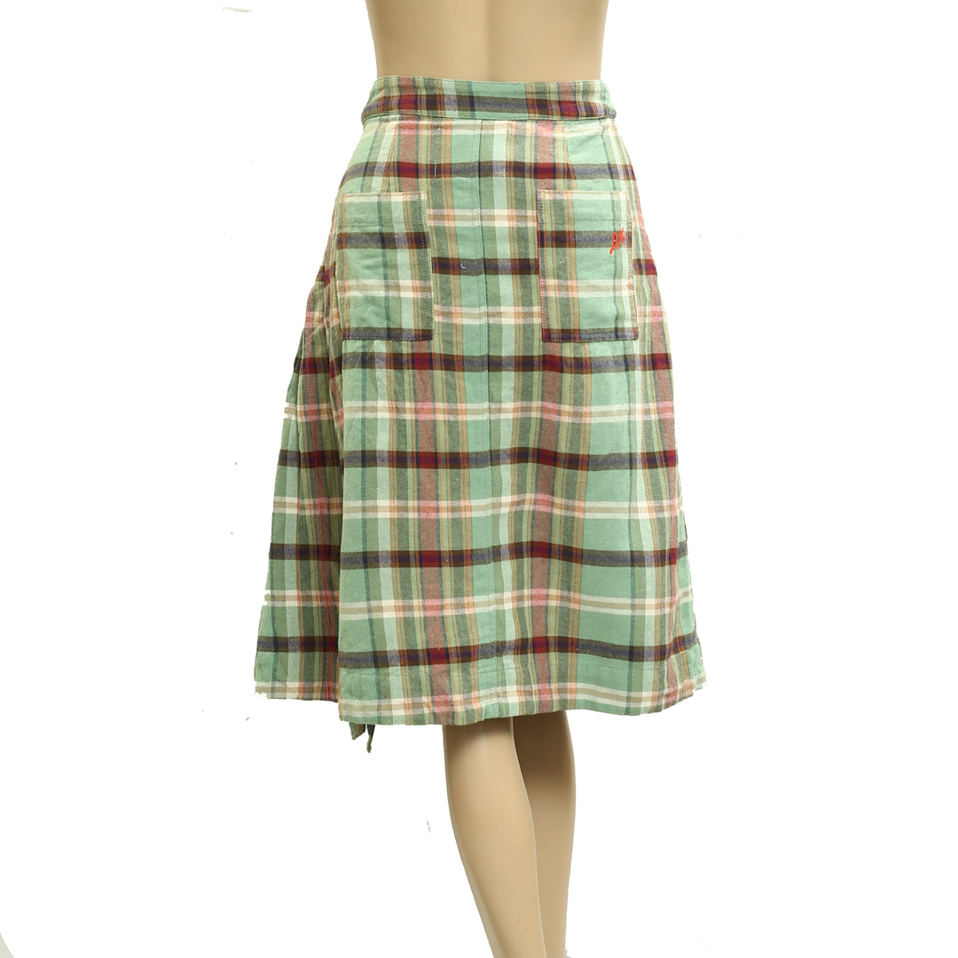 Damson Madder Kat Kilt Wrap Mini Skirt