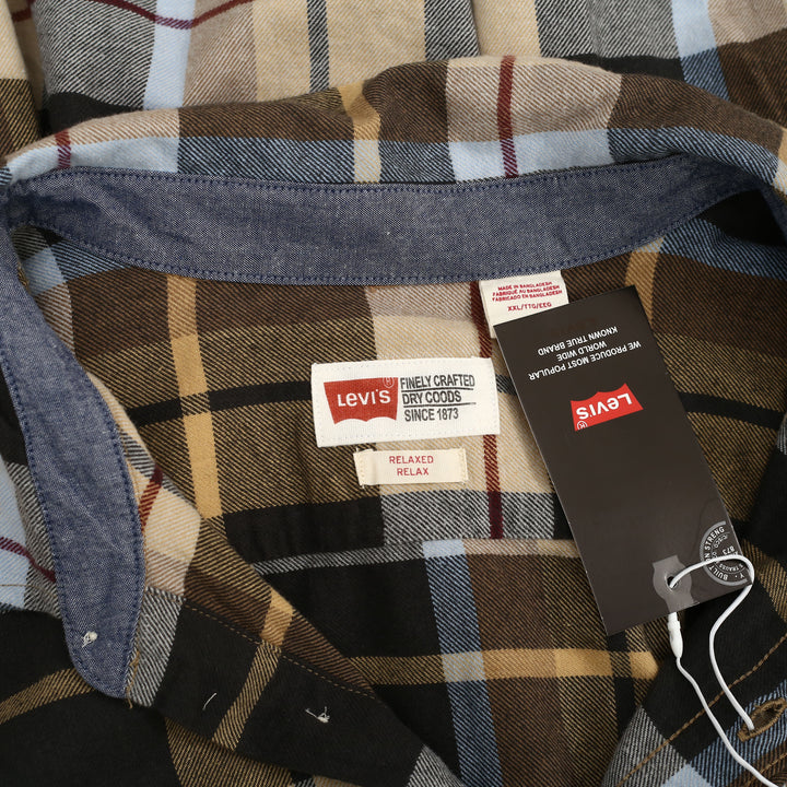 Levi's Men's Relaxed Fit Plaid Flannel Buttondown Shirt