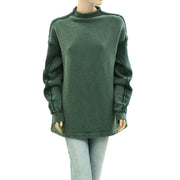 Free People We The Free Oversized Ribbed Pullover Sweatshirt Top