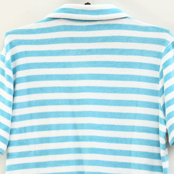 Criquet Terrycloth Striped Men's Polo T-Shirt