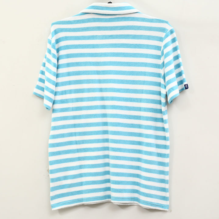 Criquet Terrycloth Striped Men's Polo T-Shirt