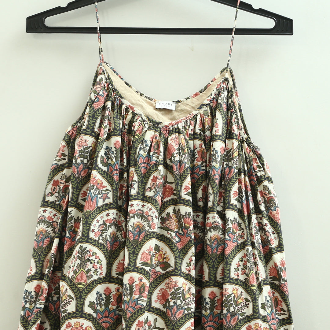 Rhode Resort Floral Block Printed Slip Mini Dress