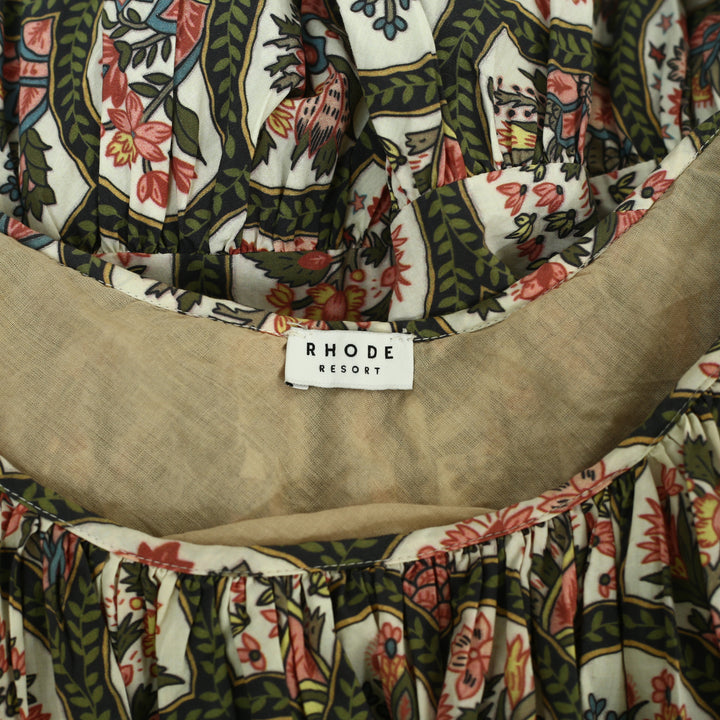 Rhode Resort Floral Block Printed Slip Mini Dress