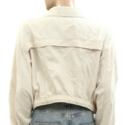 Anthropologie Pilcro Tidal Moto Utility Jacket Top