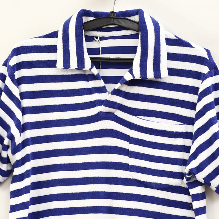 Criquet Terrycloth Striped Men's Polo T-Shirt
