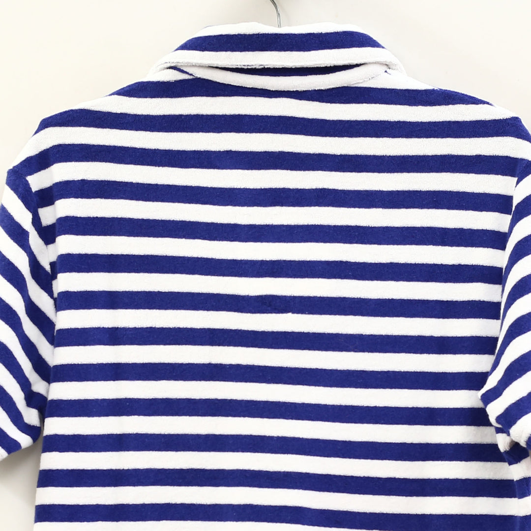 Criquet Terrycloth Striped Men's Polo T-Shirt