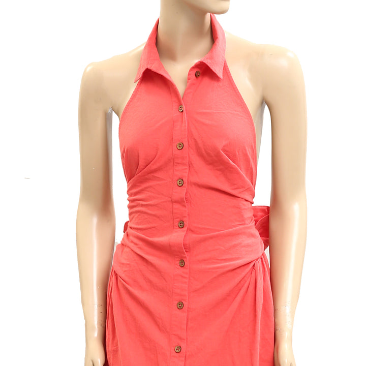 Free People Free-Est Back At It Halter Midi Dress