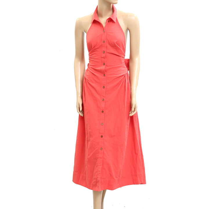 Free People Free-Est Back At It Halter Midi Dress