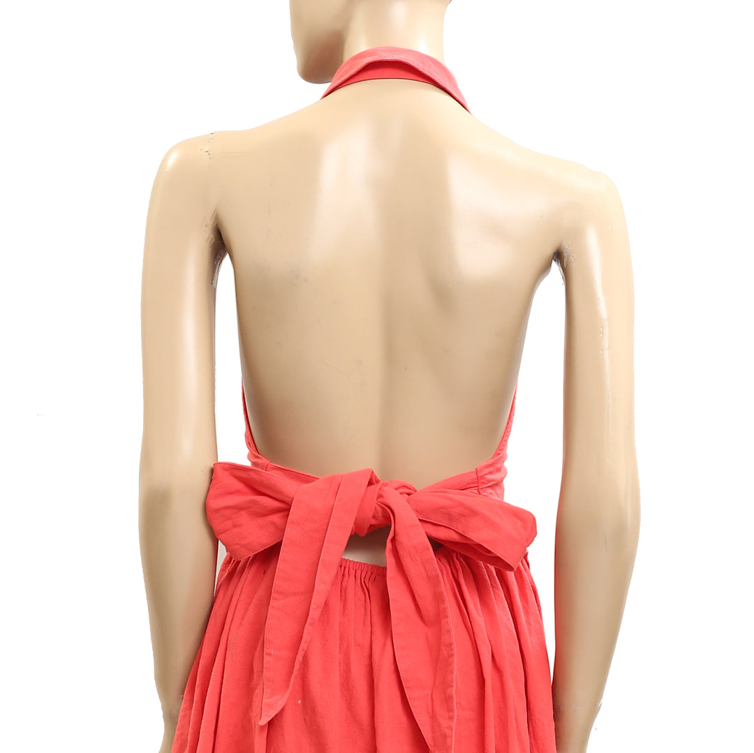 Free People Free-Est Back At It Halter Midi Dress