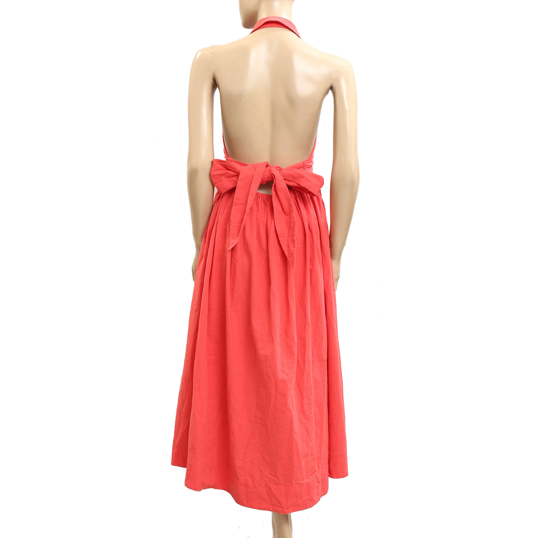 Free People Free-Est Back At It Halter Midi Dress