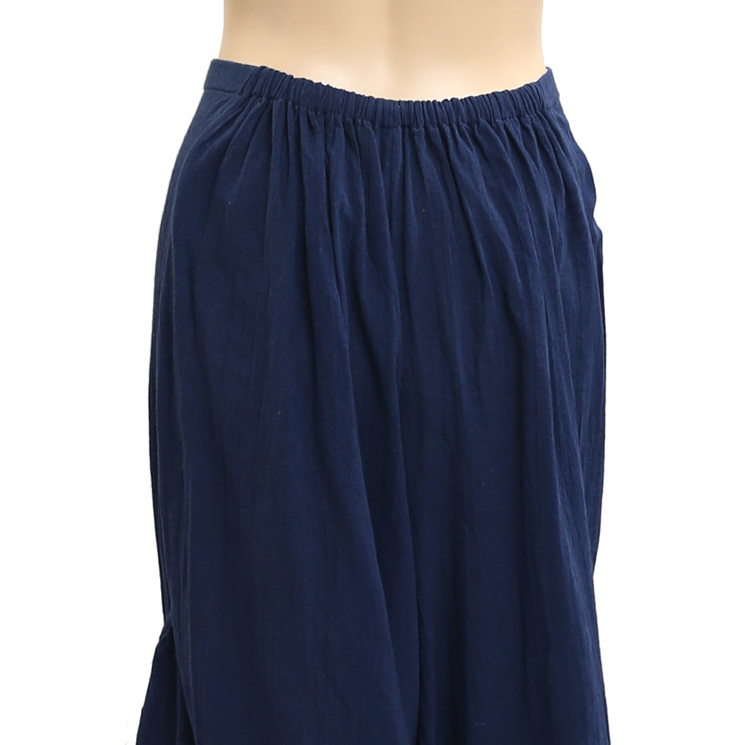 Free People Wide Leg Mid-Rise Pants