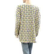 By Anthropologie Long-Sleeve Waffle Knit Pyjama Tunic Top