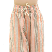 Free People Corfu Striped Cotton-Linen Pants