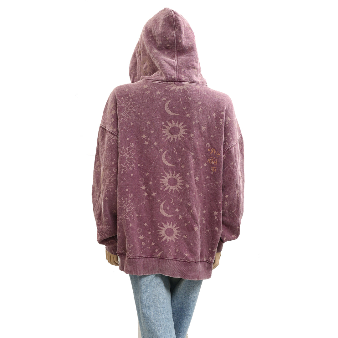 Free People We The Free It's A Vibe Print Hoodie Top