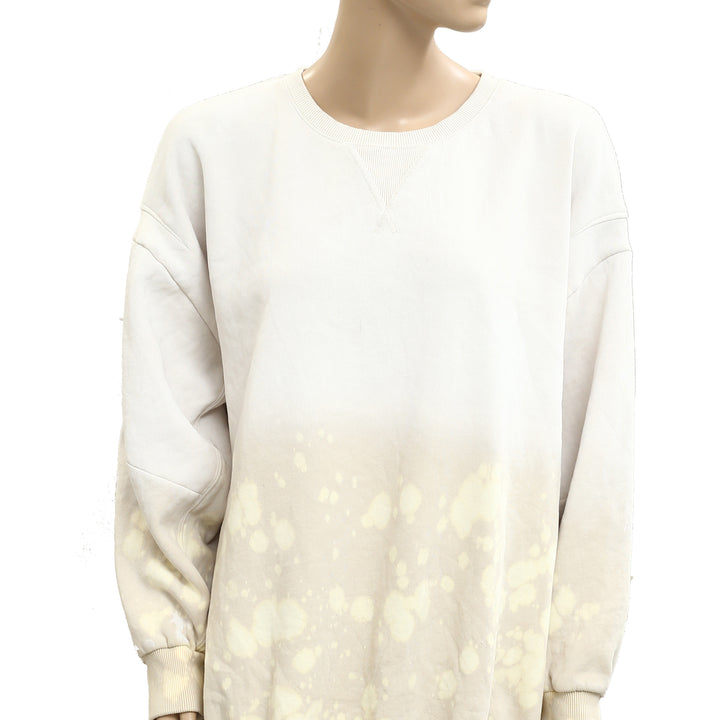 Free People Ombre Tie-Dye Pullover Sweatshirt Top