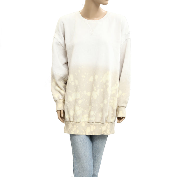 Free People Ombre Tie-Dye Pullover Sweatshirt Top