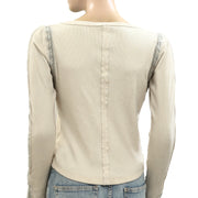 Free People Lost Love Long-Sleeve Blouse Top