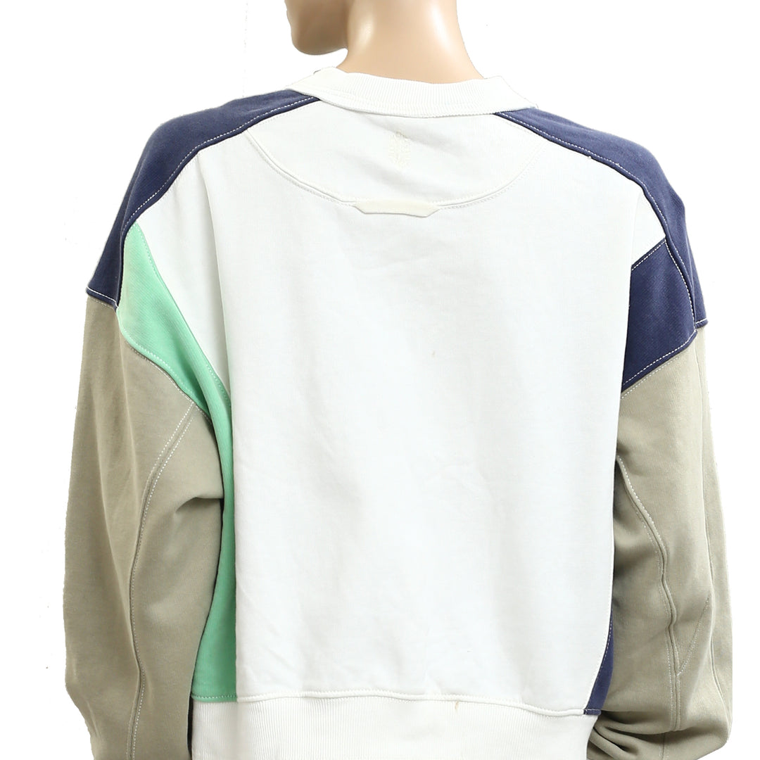 Free People FP Movement Intercept Logo Pullover Sweatshirt Top