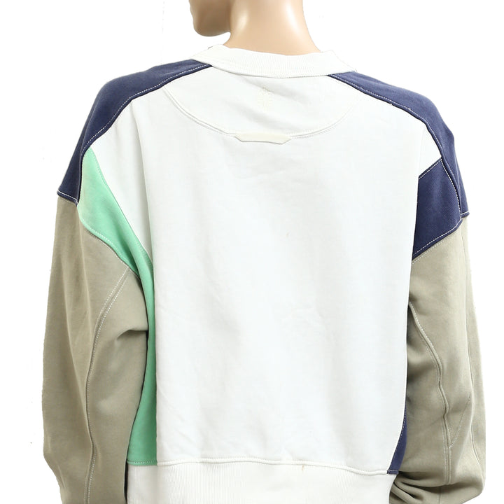 Free People FP Movement Intercept Logo Pullover Sweatshirt Top