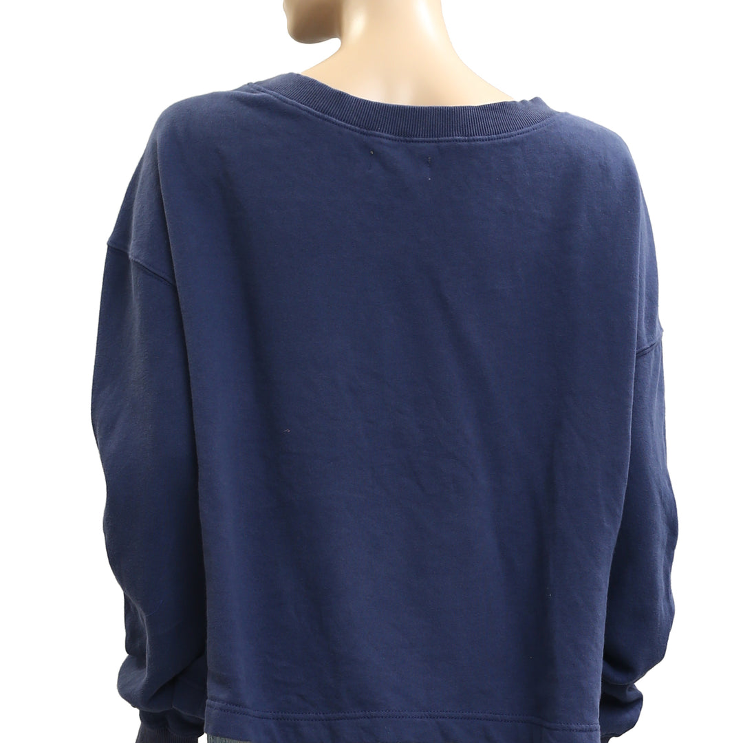 By Anthropologie Appliqué Pullover Sweater Blouse Top