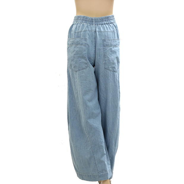 Free People Castaway Slouchy Pull-On Jeans Pants