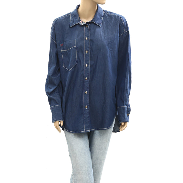 BDG Urban Outfitters Denim Shirt top