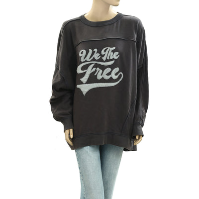 Free People We The Free Pullover Top Oversized Sweatshirt