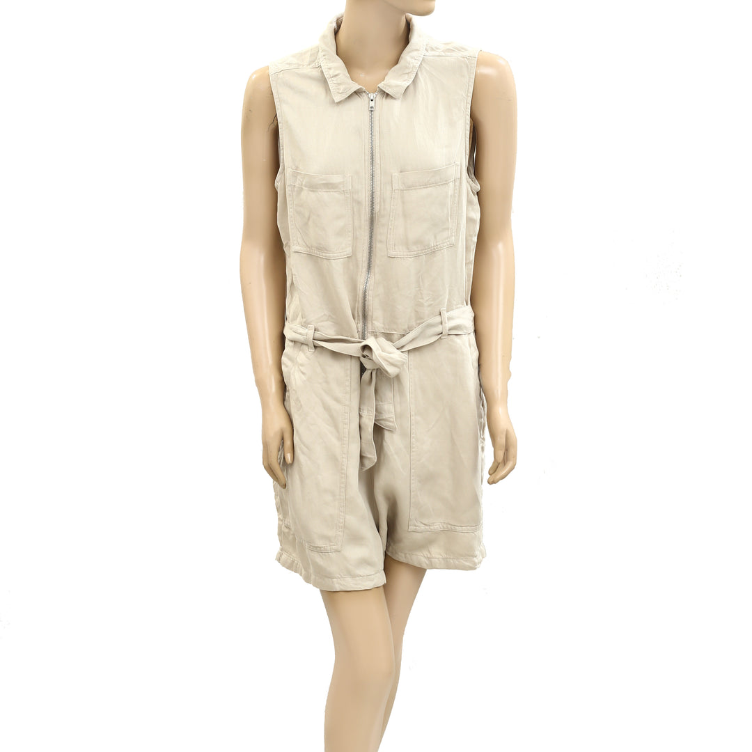 Anthropologie Cloth & Stone Romper Dress White Chocolate Couture Anthropologie Cloth & Stone Romper Dress White Chocolate Couture