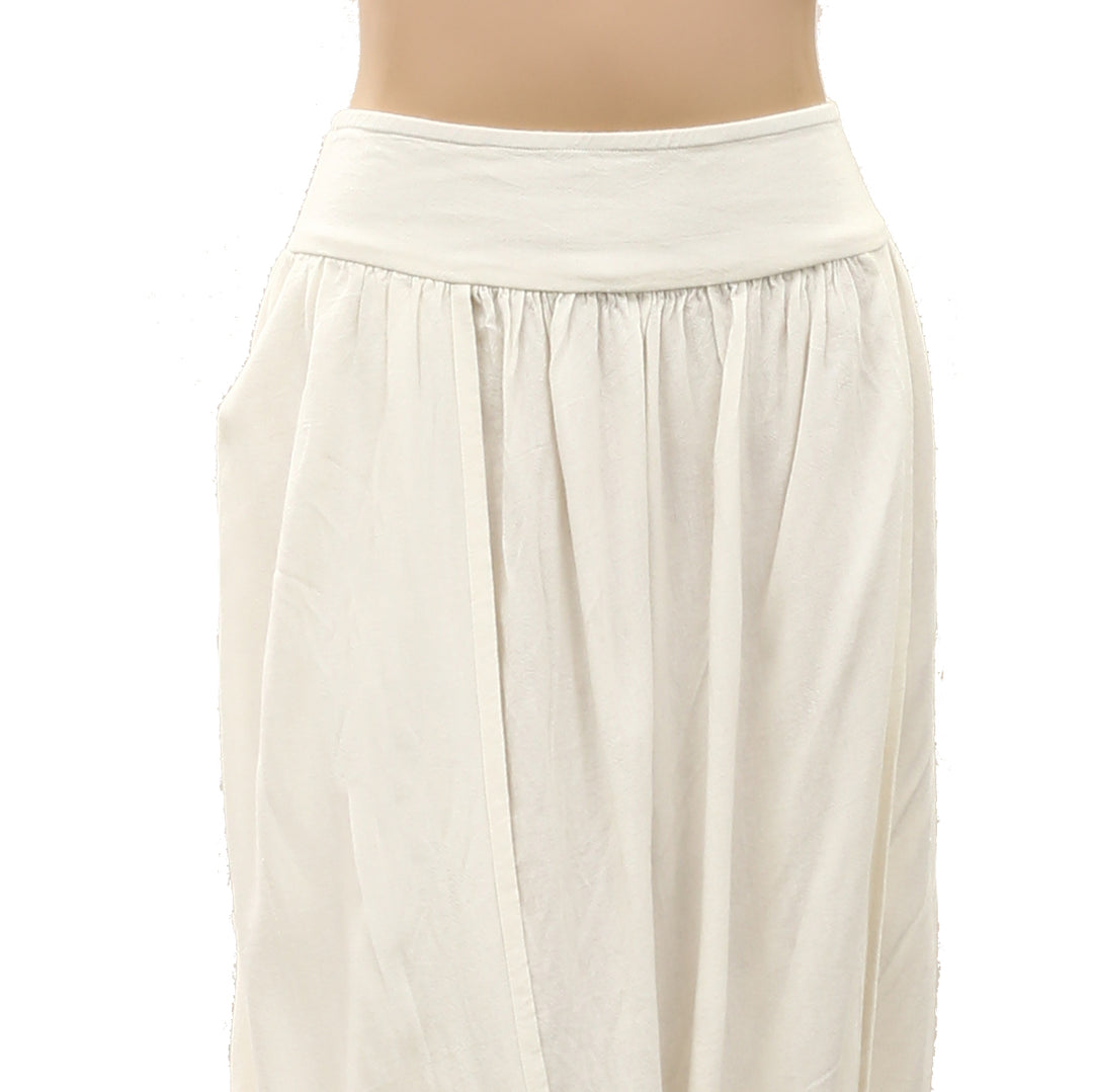 Free People Smocked Draped Harem Maxi Skirt