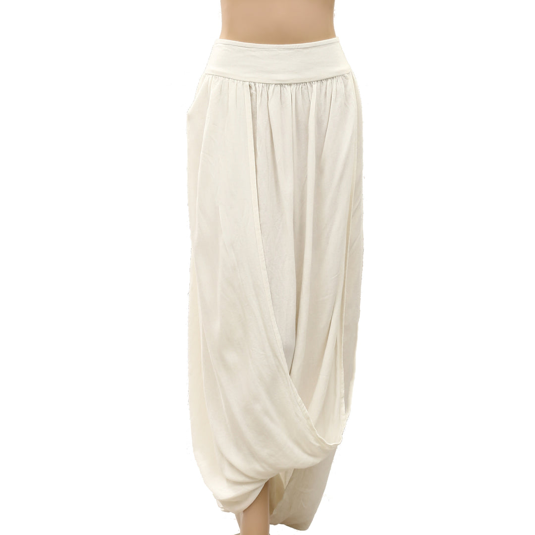 Free People Smocked Draped Harem Maxi Skirt