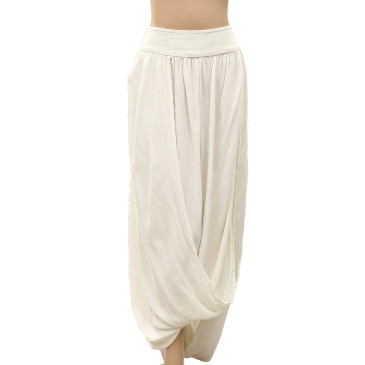 Free People Smocked Draped Harem Maxi Skirt