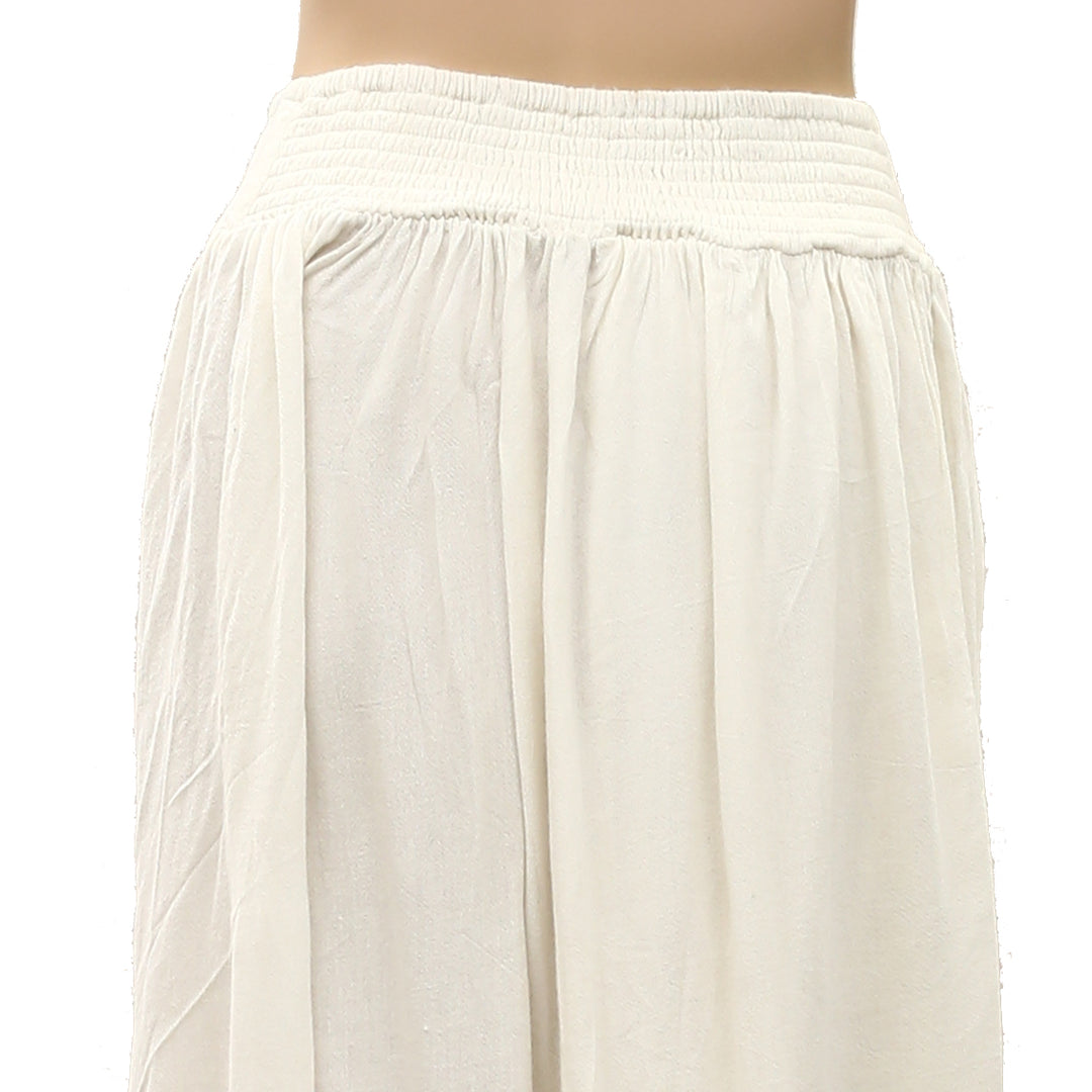 Free People Smocked Draped Harem Maxi Skirt