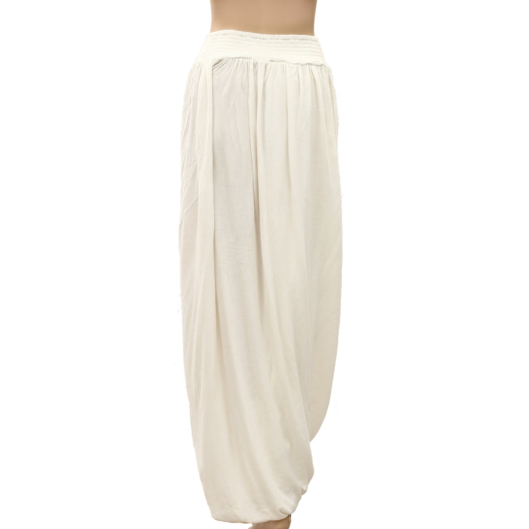 Free People Smocked Draped Harem Maxi Skirt