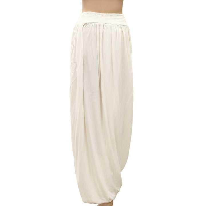 Free People Smocked Draped Harem Maxi Skirt