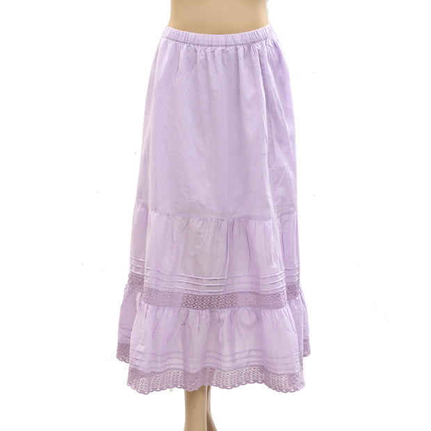 Urban Outfitters UO Emelie Tiered Gauzy Midi Skirt