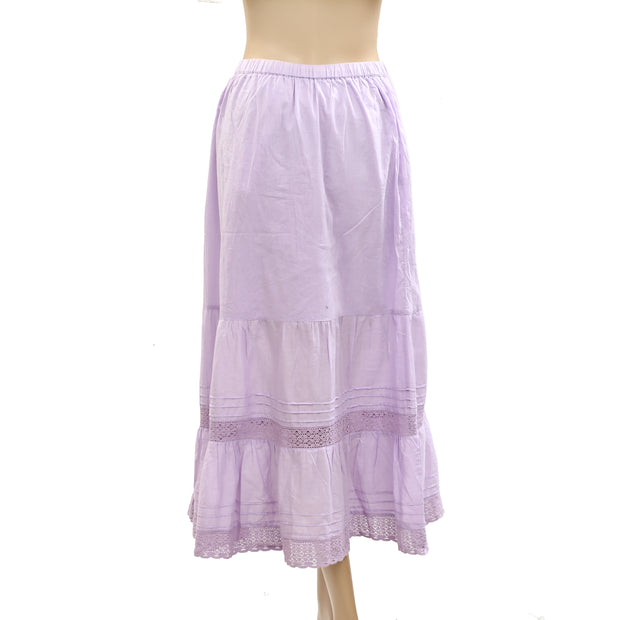 Urban Outfitters UO Emelie Tiered Gauzy Midi Skirt