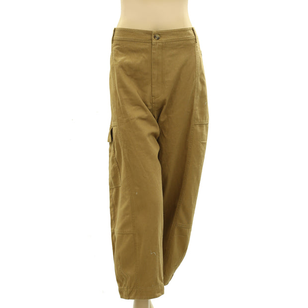 By Anthropologie The Carson Utility Barrel Pants