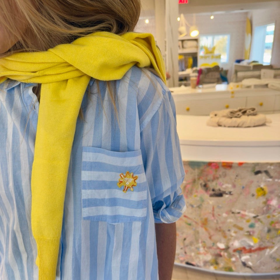 Kerri Rosenthal Mia Stripe Positano Shirt Top