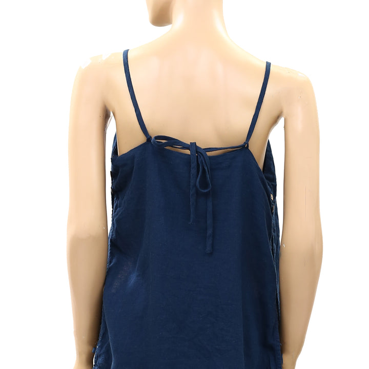 Free People Free-est Sightseer Linen Cami Tunic Top