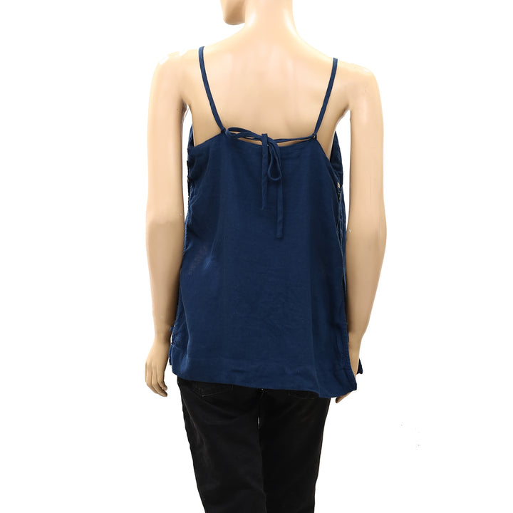 Free People Free-est Sightseer Linen Cami Tunic Top