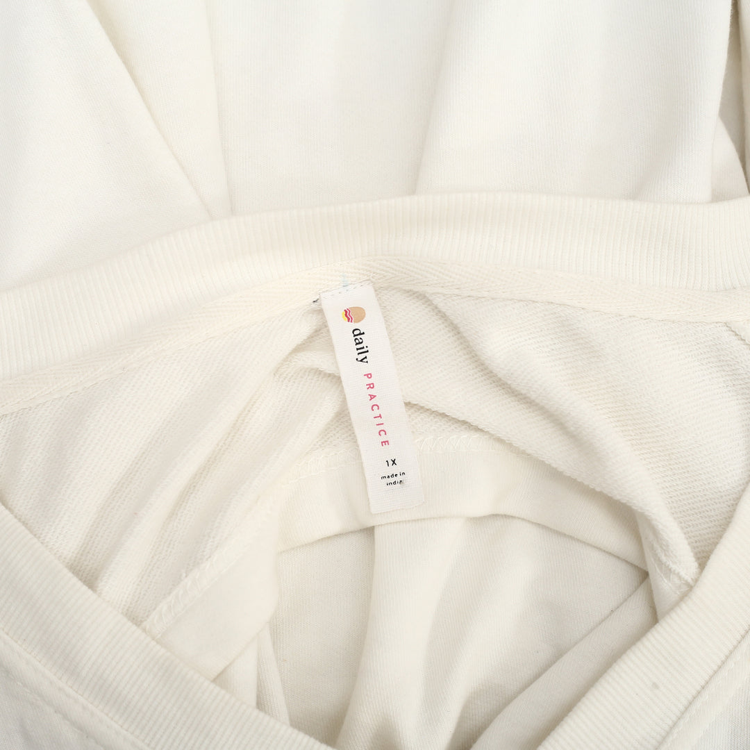 Daily Practice By Anthropologie V-Neck Batwing Sweatshirt Tunic Top