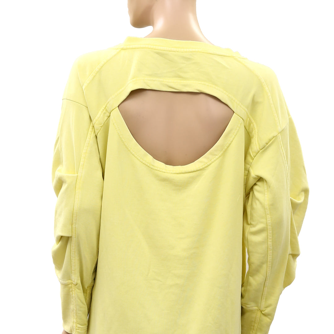 Daily Practice By Anthropologie V-Neck Batwing Sweatshirt Tunic Top